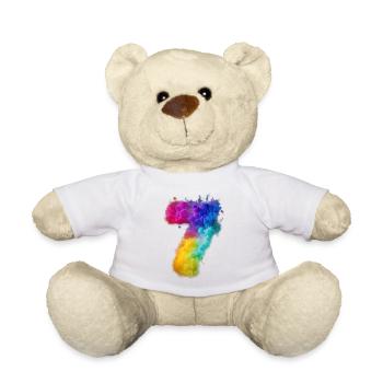 Birthday birthday party birthday gift born - Teddy Bear - white - Front