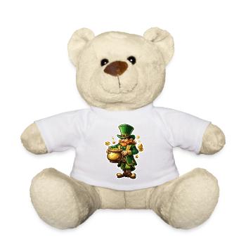 Leprechaun / Leprechaun / Vert / Gingembre / Irlande - Nounours - blanc - Devant