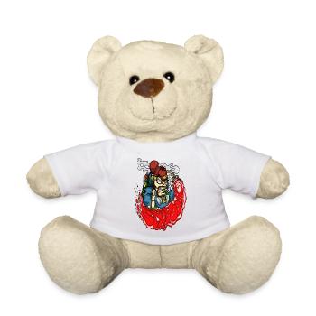 stapooa iii hip hop graffiti street art tees - Teddy Bear - white - Front