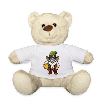 Gartenzwerg / Märchenland / Kobold / Gnom / Logo - Teddy - Weiß - Vorne