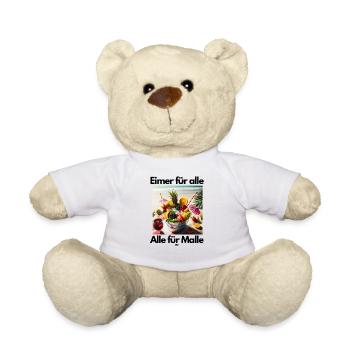 Malle Eimer für alle - Teddy - Weiß - Vorne