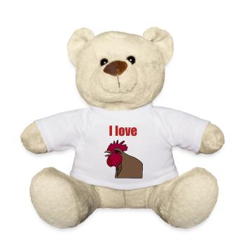 I love… - Teddy - Weiß - Vorne