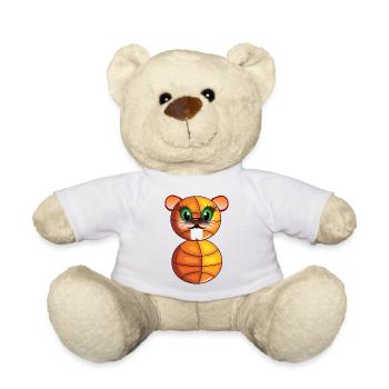 8e anniversaire - Basketball Beaver - EIGHT - Nounours - blanc - Devant