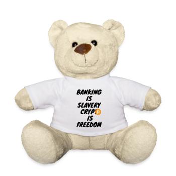 Krypto Banking is slavery crypto is - Teddy - Weiß - Vorne