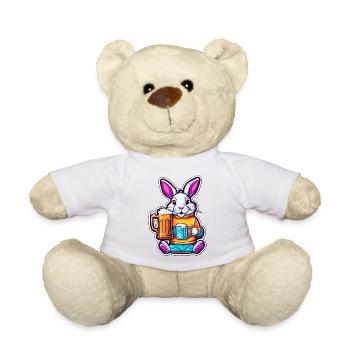 Lapin de Pâques / Pâques / Oeufs / Vacances / Pâques - Nounours - blanc - Devant