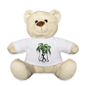 Plante d’intérieur / Plante en pot / Décoration / Pot - Nounours - blanc - Devant