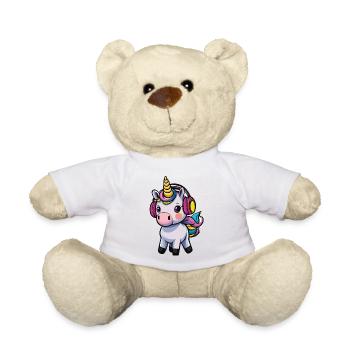 Cute Animals Einhorn 03 - Teddy - Weiß - Vorne