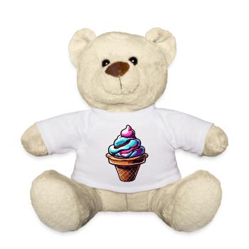 Eiscreme / Sorbet / Gelato / Sommer / Sonne - Teddy - Weiß - Vorne