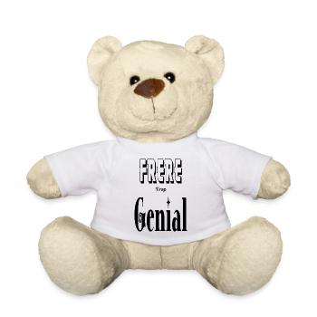 Frère Trop Génial Frangin - Nounours - blanc - Devant