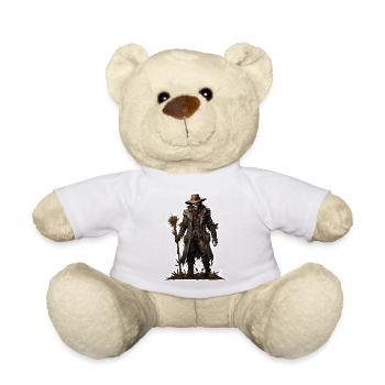 Épouvantail / Ouvrier de la moisson / Champ de maïs / Champ - Nounours - blanc - Devant
