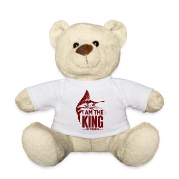 Angler Angelhaken Angelrute Sportfischer - Teddy - Weiß - Vorne