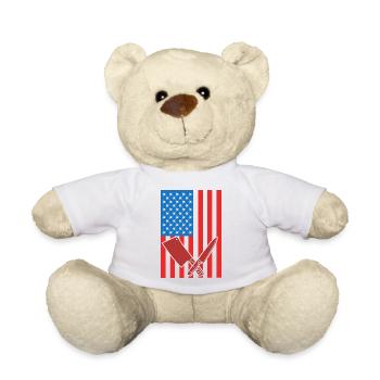 Butcher USA Flag - Teddy Bear - white - Front