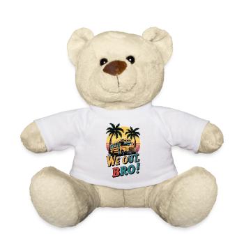 Wir sind raus Bruder, letzter Schultag Lehrer - Teddy - Weiß - Vorne