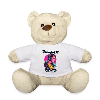 Headphones / Audio / Music / Sound / Studio / Cool - Teddy Bear - white - Front