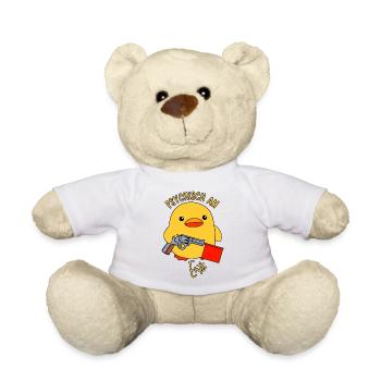 Ente Spielzeugpistole Knallfahne Psychisch am Ente - Teddy - Weiß - Vorne