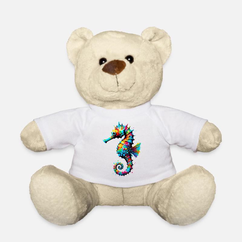 Hippocampe - Nounours - blanc
