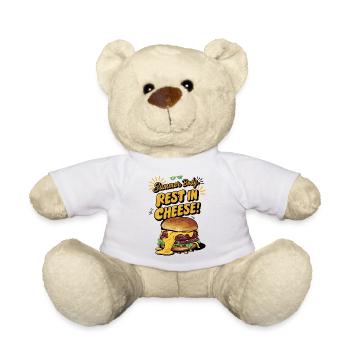 Summer Body: Rest in Cheese Funny Summer Saying - Teddy Bear - white - Front