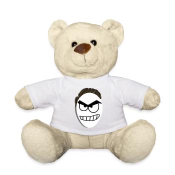 Gemeiner Mann runzelt die Stirn - Teddy - Weiß - Vorne