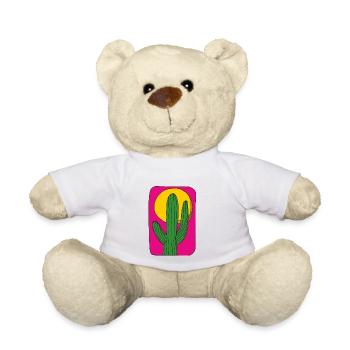 Cactus Mexico Sun - Teddy Bear - white - Front