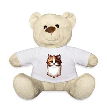 Pocket Whiskers : la gentillesse des chats partout ! - Nounours - blanc - Devant