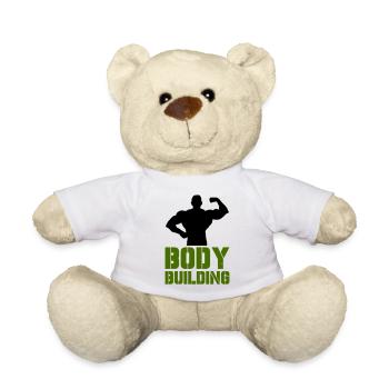 culturisme - Nounours - blanc - Devant
