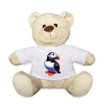Puffin - Teddy Bear - white - Front