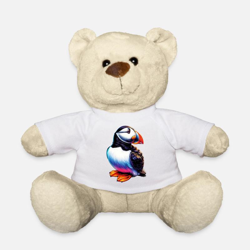 Puffin - Teddy Bear - white