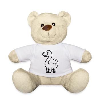 dinosaurier brontosaurus - Teddy - Weiß - Vorne