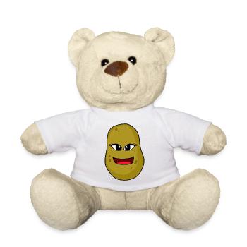 freundlich Kartoffel Gesicht Gesichter Kartoffeln - Teddy - Weiß - Vorne
