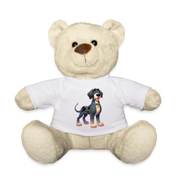 dogue allemand 3 - Nounours - blanc - Devant