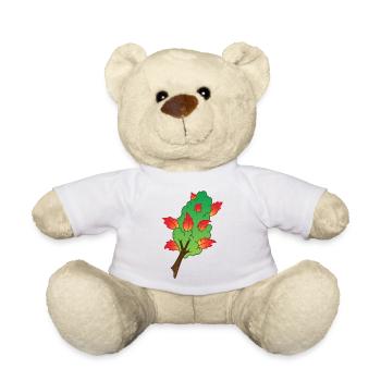 Herbst inspirierter Marihuana Bud - Teddy - Weiß - Vorne