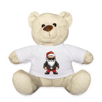 Le Père Noël cool - Nounours - blanc - Devant