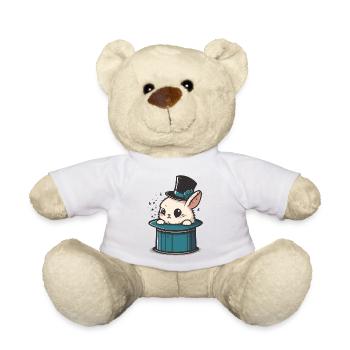 Lapin fantasque dans un chapeau de magicien : un enchantement - Nounours - blanc - Devant