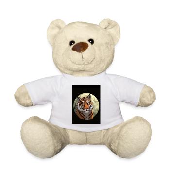 Tigre majestueux - Nounours - blanc - Devant