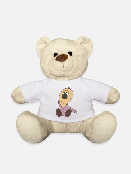 Sweet sad baby alien looking for mom - Teddy Bear - white