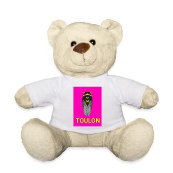 Cigale de Toulon - Nounours - blanc - Devant