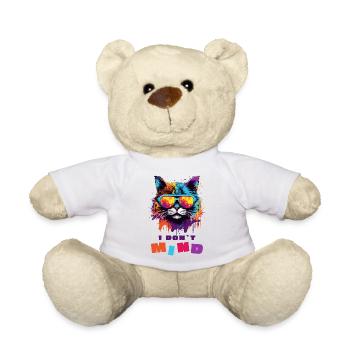Cool Cat - I don't mind - Teddy Bear - white - Front