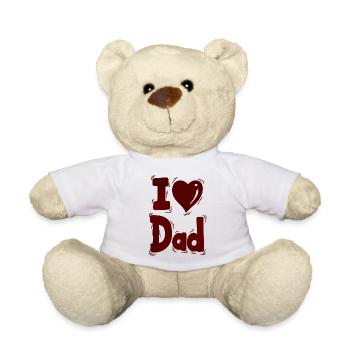 i love you dad dad favorite Best Father pops dad - Teddy Bear - white - Front