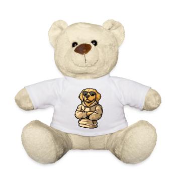 beagle dog comic - Teddy Bear - white - Front