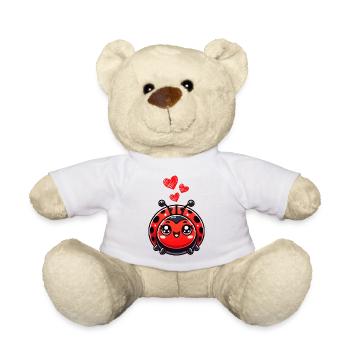Coccinelle Coeur Amour - Nounours - blanc - Devant