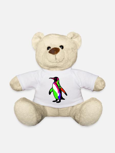 Pinguin - Teddy - Weiß