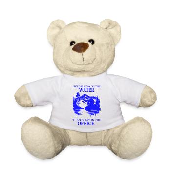 Angler-Spruch - Teddy - Weiß - Vorne