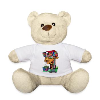 Espressionist - Espresso - Kaffee trinken - Teddy - Weiß - Vorne