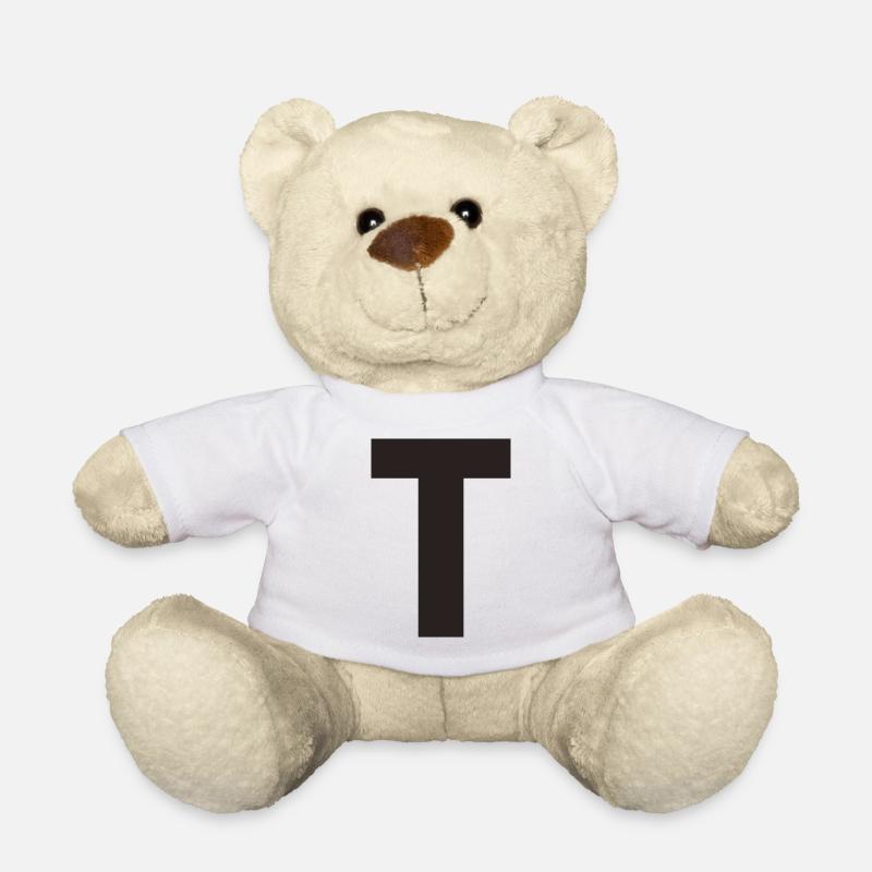 T - Teddy Bear - white