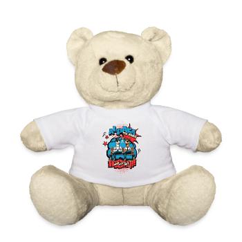 High Spirits - Alpacas in Chill Mode - Teddy Bear - white - Front