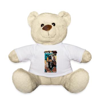 Schwalbe Tuning (jaune / rouille) // Illustration - Nounours - blanc - Devant