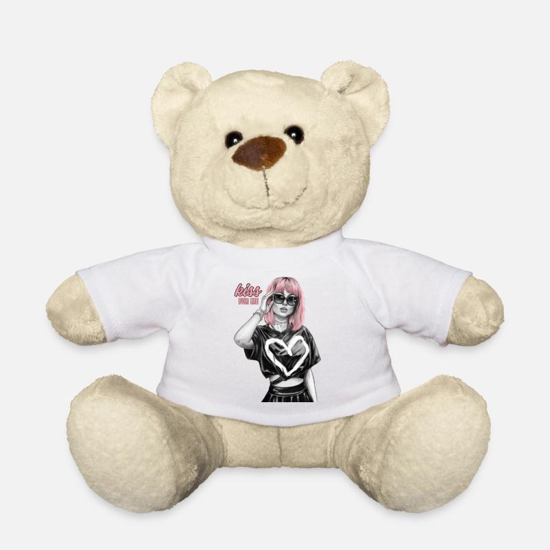 embrasse pour moi - Nounours - blanc