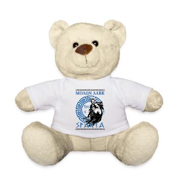 "ΜΟΛΩΝ ΛΑΒΕ - L’ de Léonidas et de Spartacus - Nounours - blanc - Devant