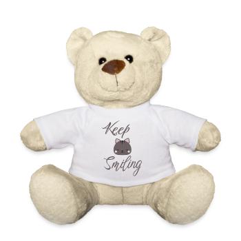 Keep smiling cute cat - Teddy - Weiß - Vorne