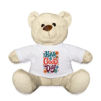 Bonne journée - Nounours - blanc - Devant